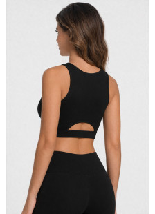 Nuvoletta seamless sports bra with cut-out details