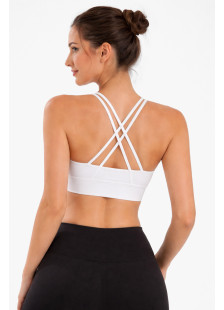 Nuvoletta sports bra with criss-cross back straps