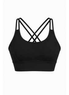 Nuvoletta sports bra with criss-cross back straps