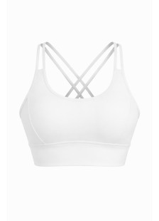 Nuvoletta sports bra with criss-cross back straps