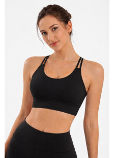 Nuvoletta sports bra with criss-cross back straps