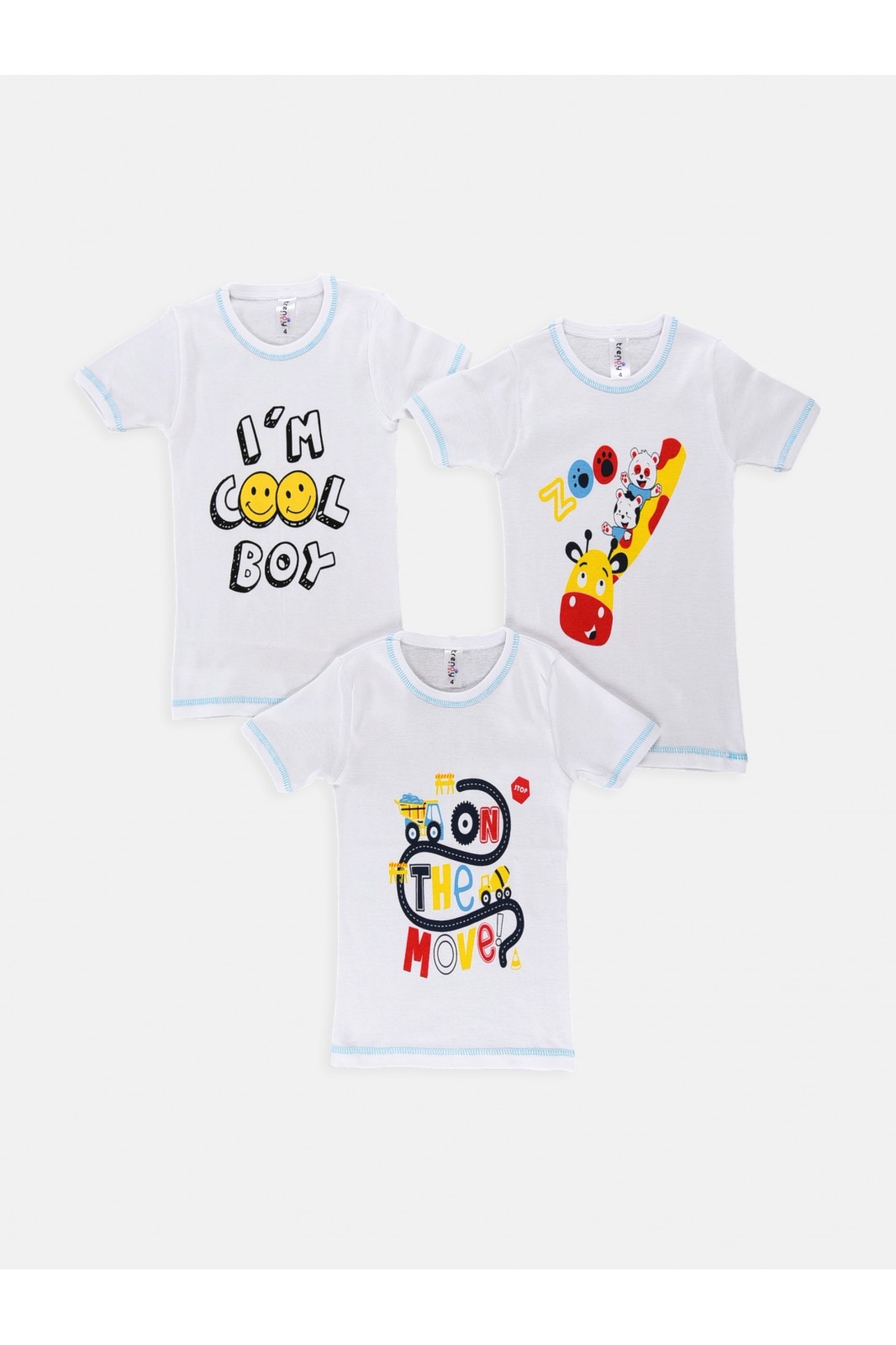 Short-sleeved T-shirts Trendys random selection (3 pieces)