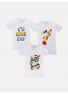 Short-sleeved T-shirts Trendys random selection (3 pieces)