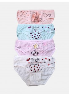 Kids panties DONELA with various designs of random selection (set of 4 pieces) Be Girl
