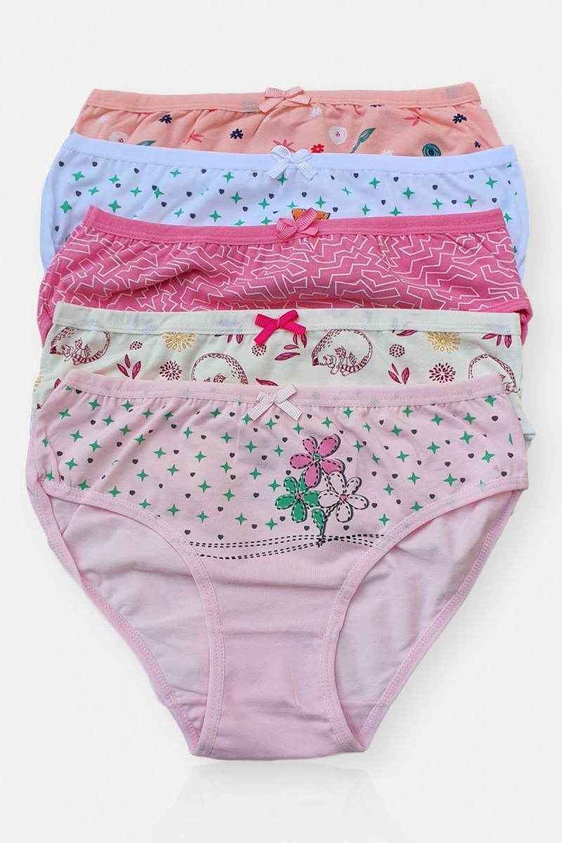 Teenage underwear DONELLA 5PACK FLOWERS