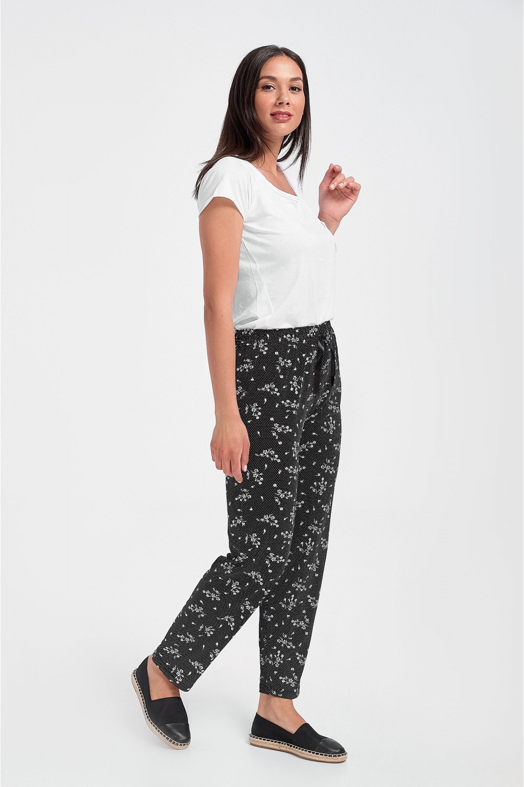 Printed pants STAR CITY GREY Flower