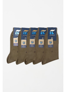 POURNARA men's fine-knit mercerized cotton socks, 5-pack, model PU-122