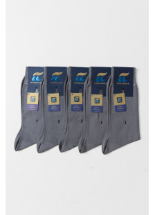 POURNARA men's fine-knit mercerized cotton socks, 5-pack, model PU-122