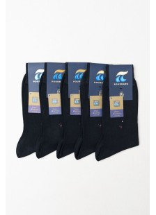 POURNARA men's fine-knit mercerized cotton socks, 5-pack, model PU-122
