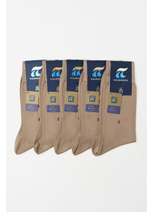 POURNARA men's fine-knit mercerized cotton socks, 5-pack, model PU-122