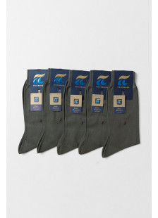 POURNARA men's fine-knit mercerized cotton socks, 5-pack, model PU-122