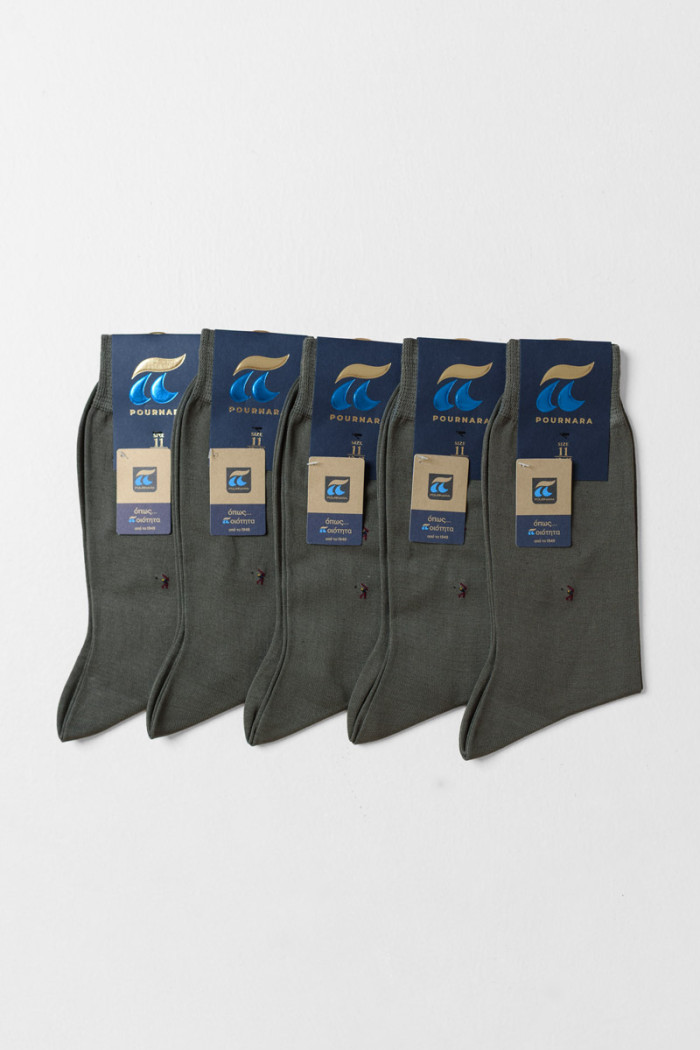POURNARA men's fine-knit mercerized cotton socks, 5-pack, model PU-122