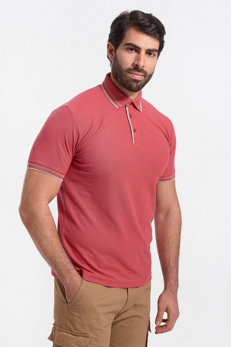Mens Polo Pique REBASE CORAL