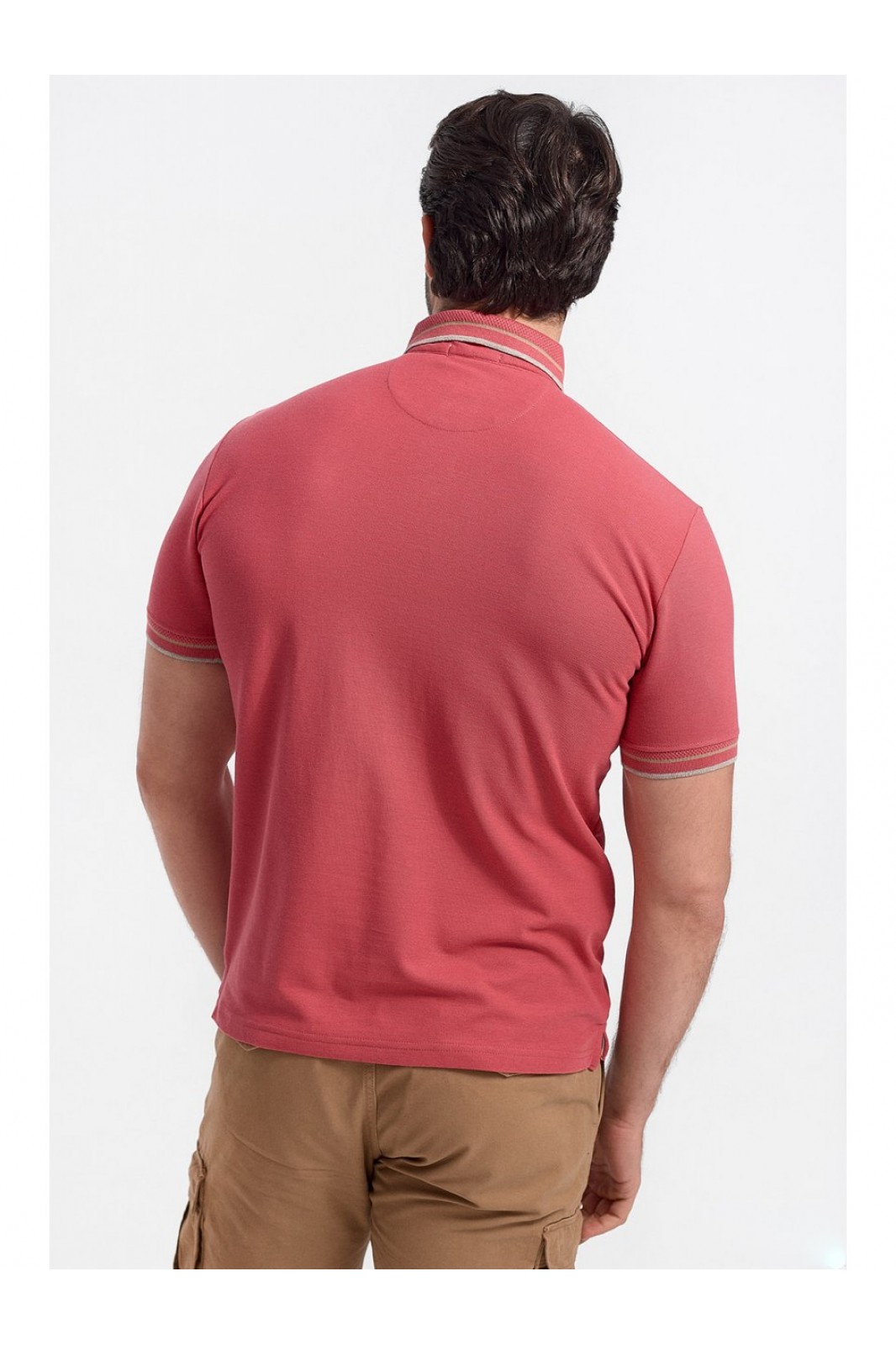 Mens Polo Pique REBASE CORAL Mens Polo Pique REBASE CORAL