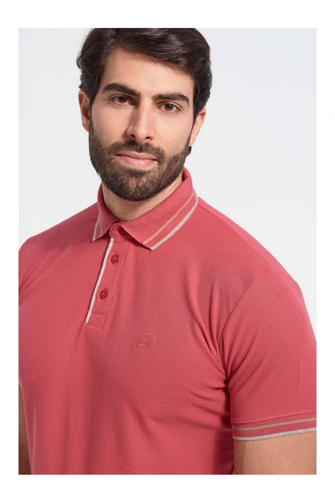 Mens Polo Pique REBASE CORAL Mens Polo Pique REBASE CORAL