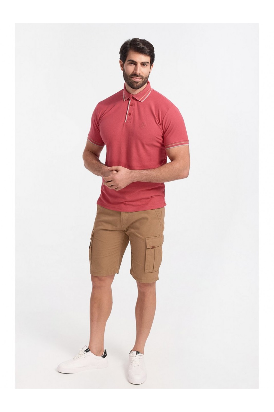 Mens Polo Pique REBASE CORAL Mens Polo Pique REBASE CORAL