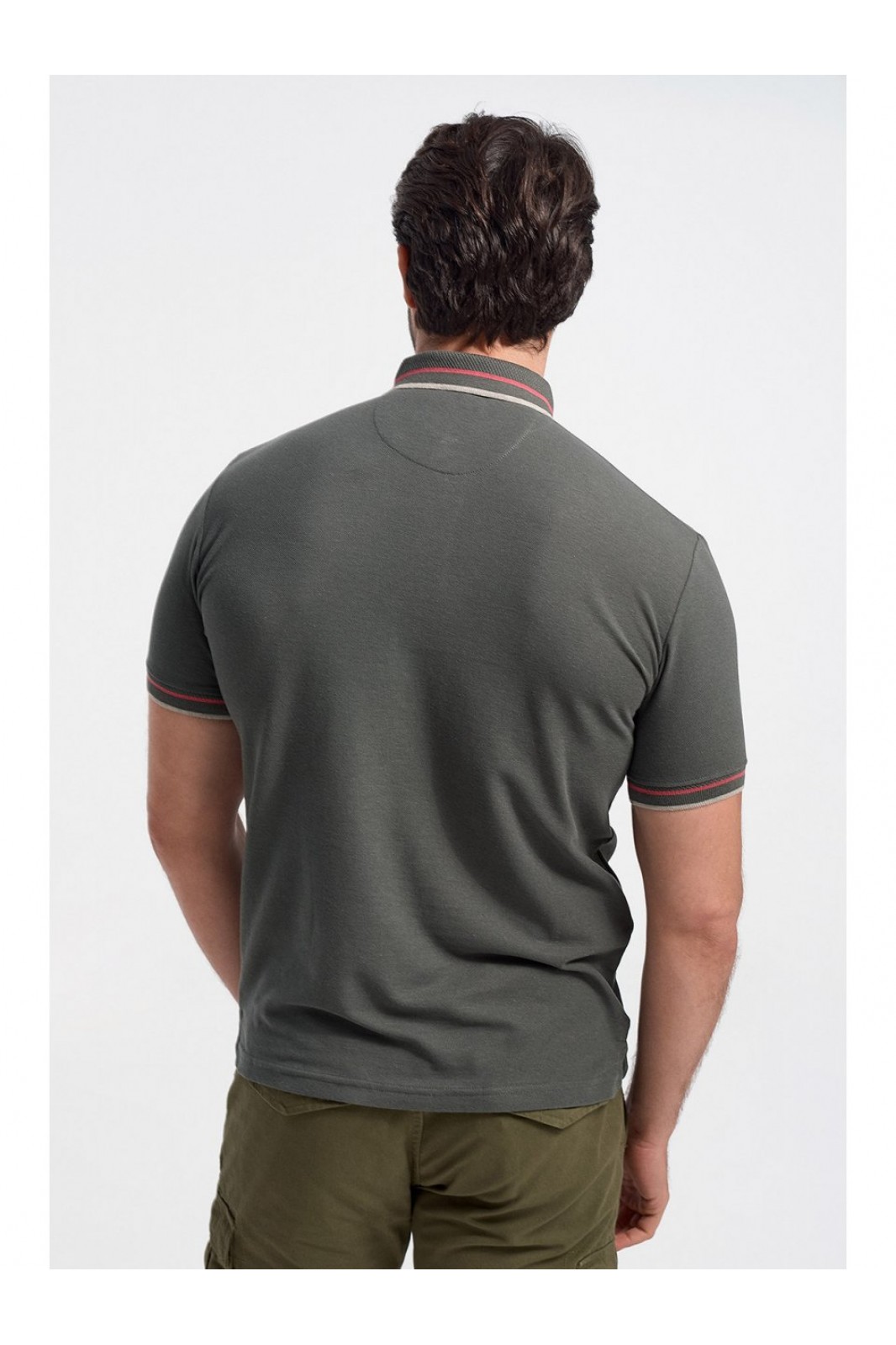 Mens Polo Pique REBASE KHAKI