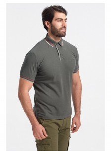 Mens Polo Pique REBASE KHAKI Mens Polo Pique REBASE KHAKI