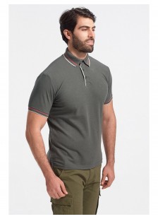 Mens Polo Pique REBASE KHAKI