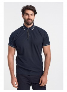 Mens Polo Pique REBASE NAVY Mens Polo Pique REBASE NAVY