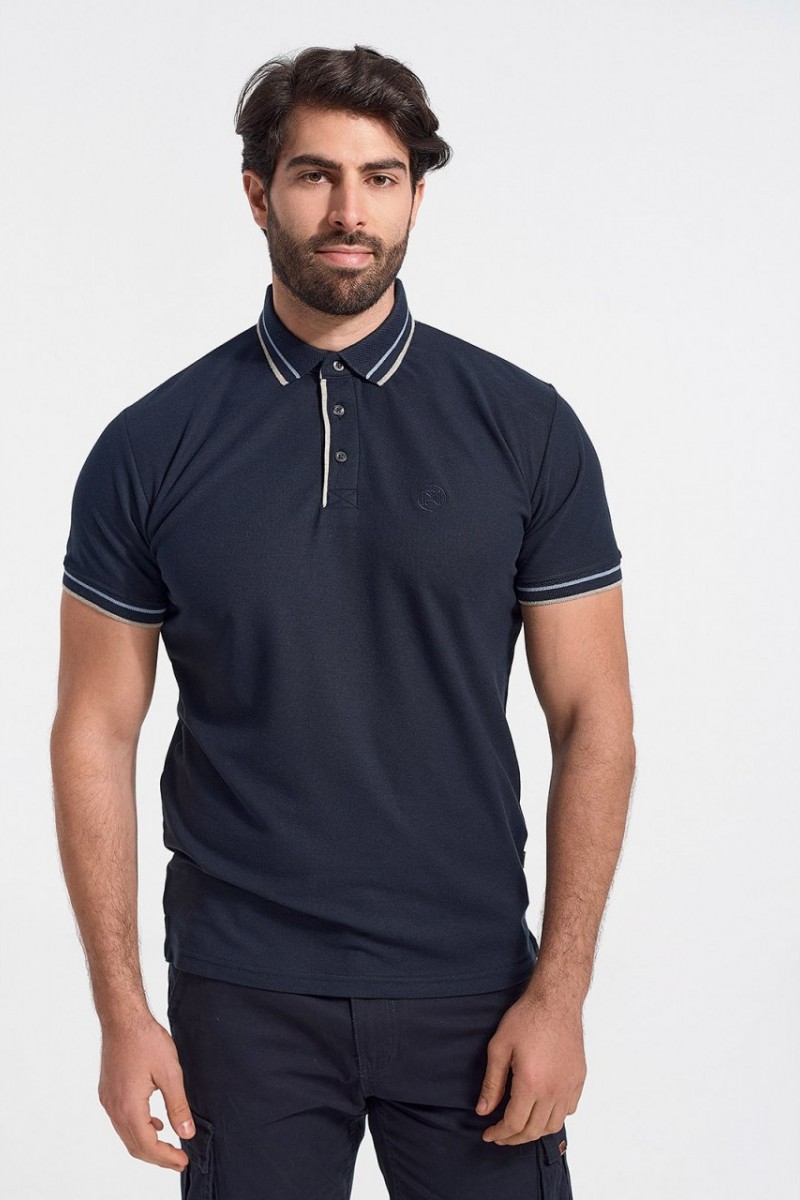 Mens Polo Pique REBASE NAVY