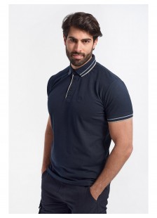 Mens Polo Pique REBASE NAVY Mens Polo Pique REBASE NAVY
