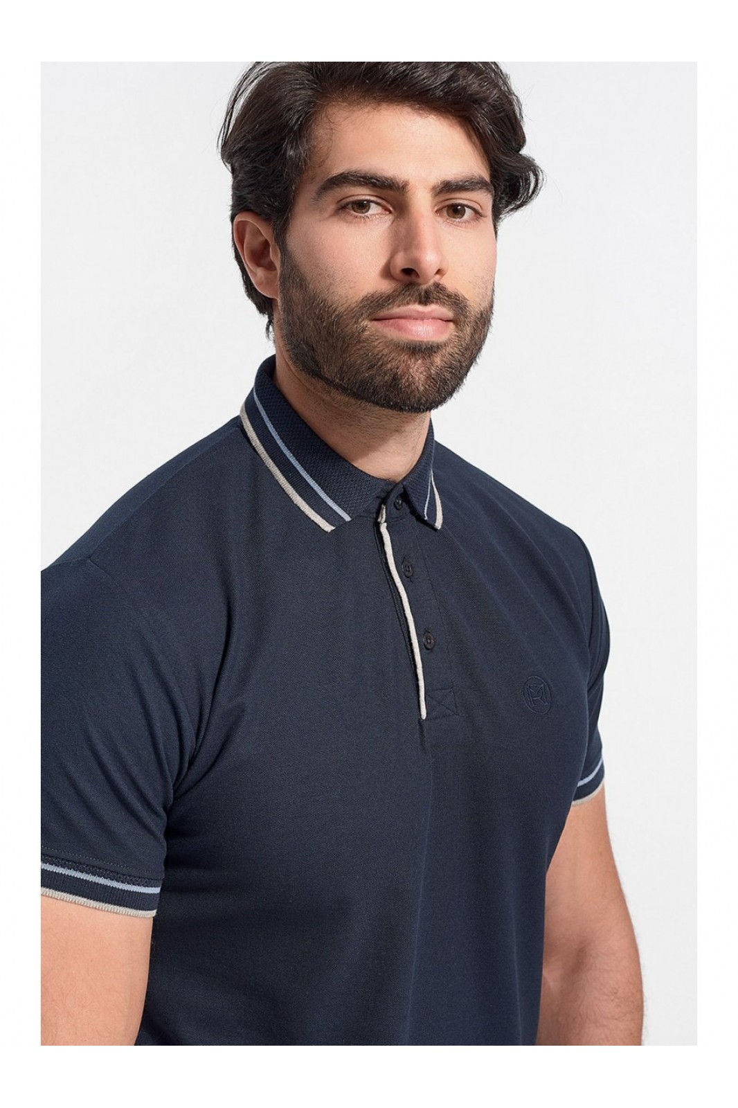 Mens Polo Pique REBASE NAVY Mens Polo Pique REBASE NAVY