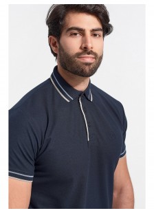 Mens Polo Pique REBASE NAVY Mens Polo Pique REBASE NAVY