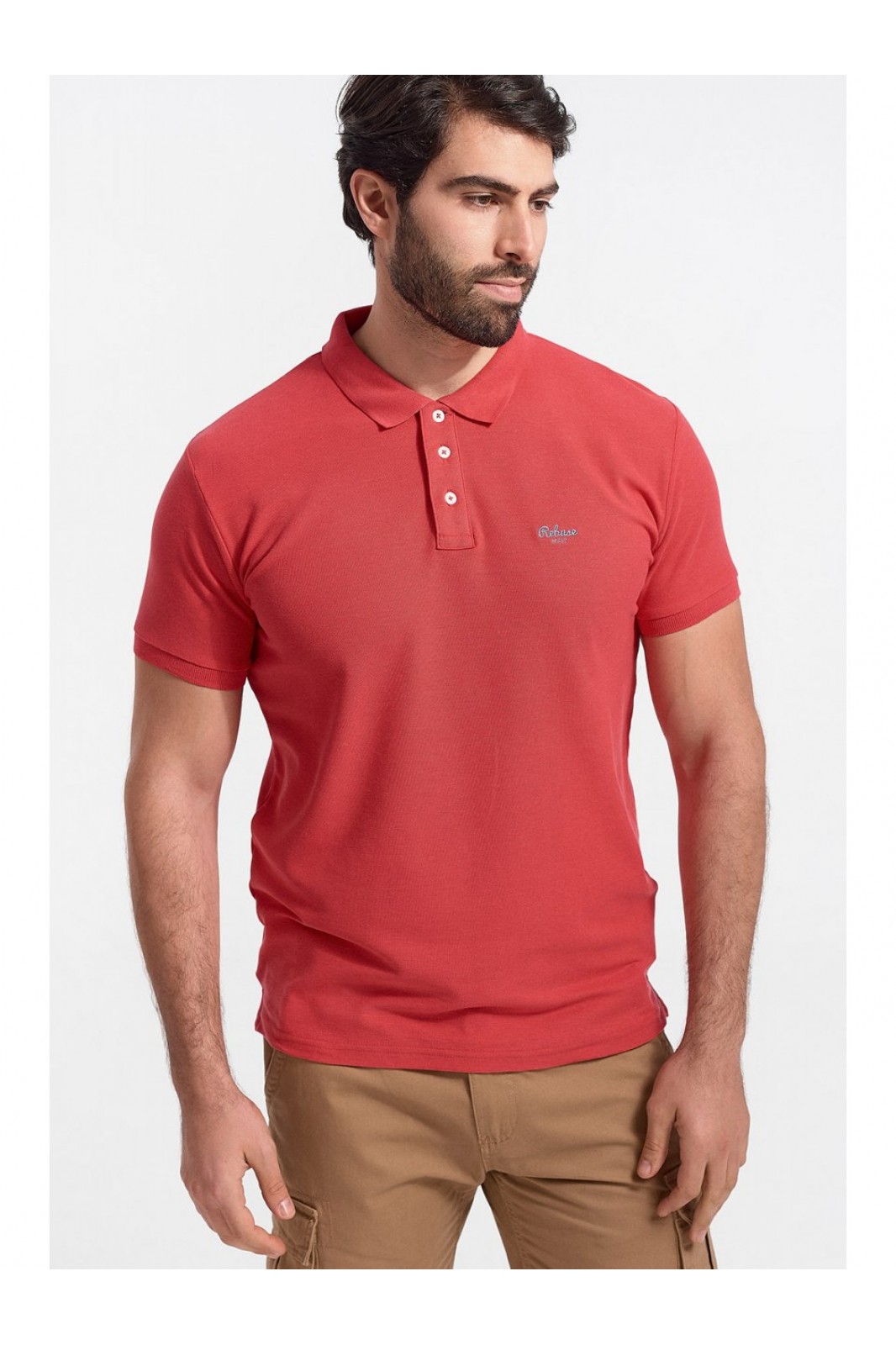 Mens Polo Pique REBASE RGS 32S CORAL