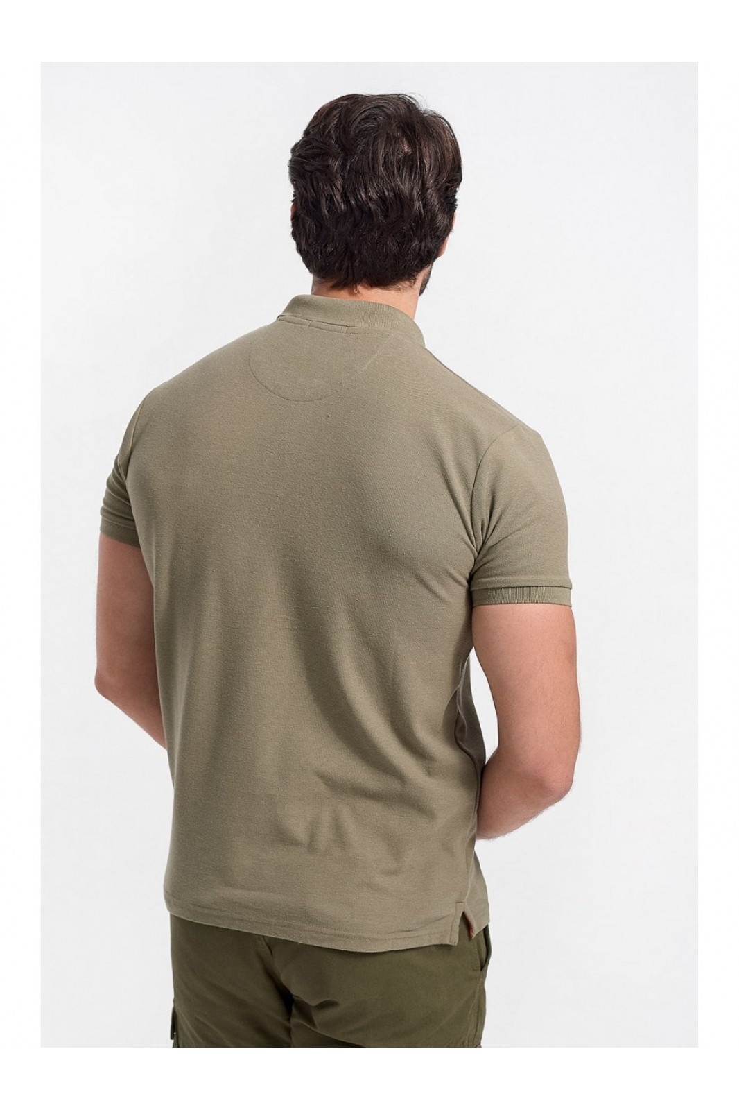 Mens Polo Pique REBASE RGS 32S KHAKI