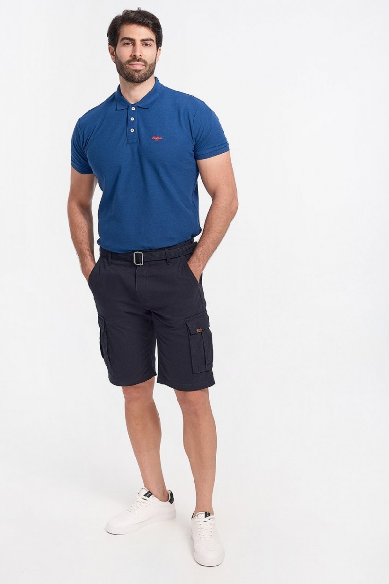 Mens Polo Pique REBASE RGS 32S ROYAL