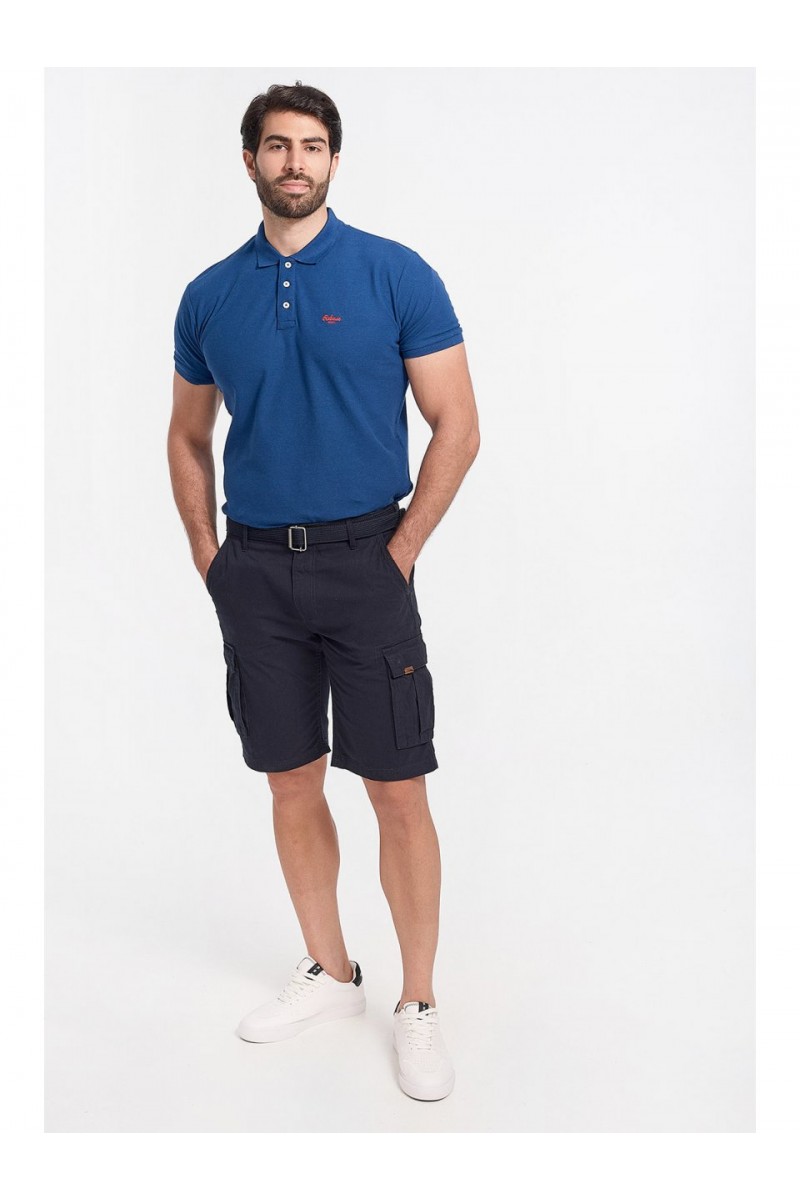 Mens Polo Pique REBASE RGS 32S ROYAL