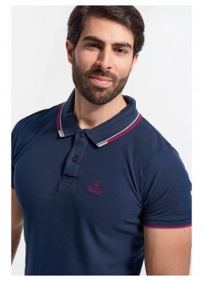 Mens Polo Pique REBASE RGS 35S NAVY