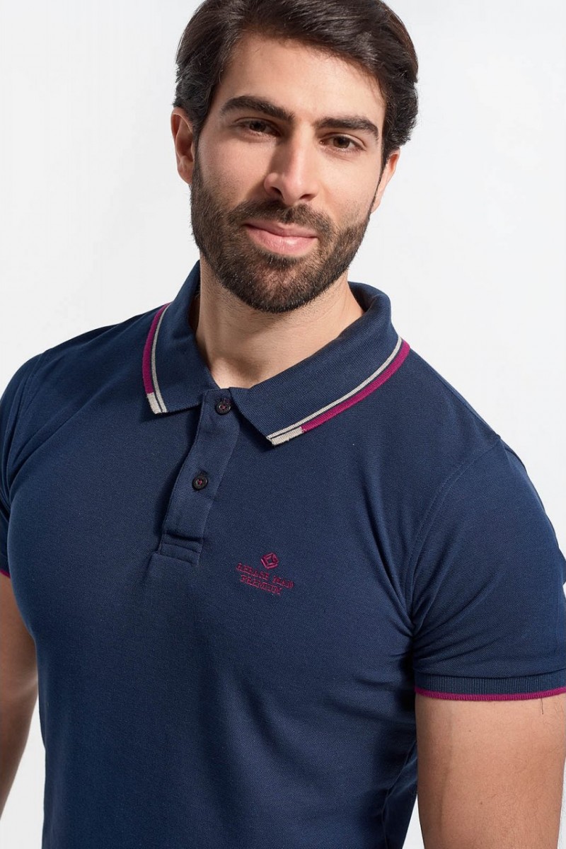 Mens Polo Pique REBASE RGS 35S NAVY