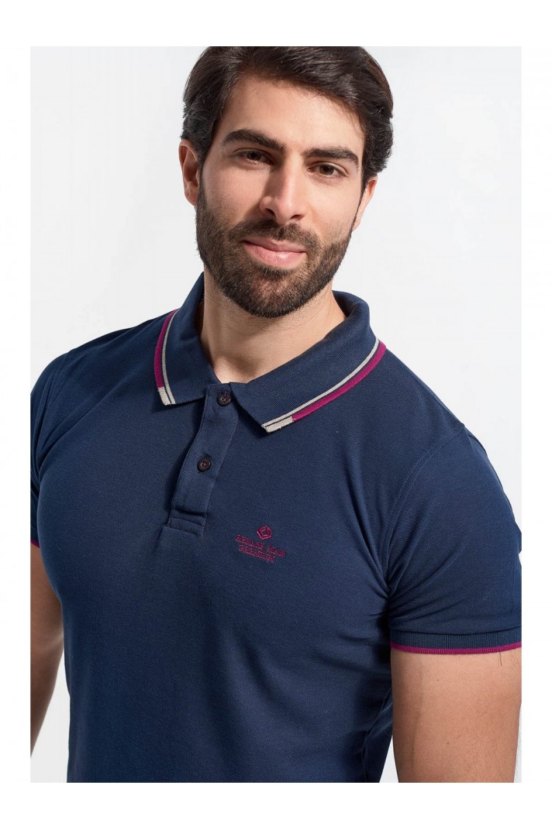 Mens Polo Pique REBASE RGS 35S NAVY