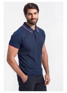 Mens Polo Pique REBASE RGS 35S NAVY