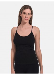 Elastic undershirt with thin straps