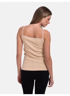 Elastic undershirt with thin straps