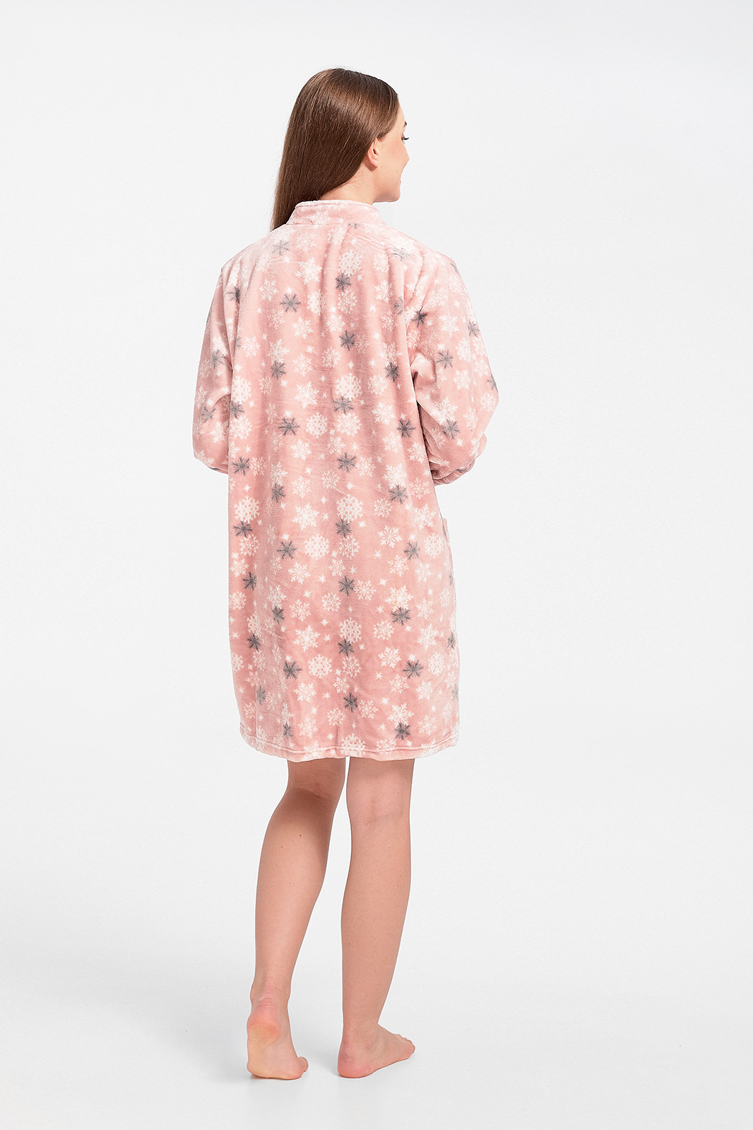 Fluffy robe Pink Snow