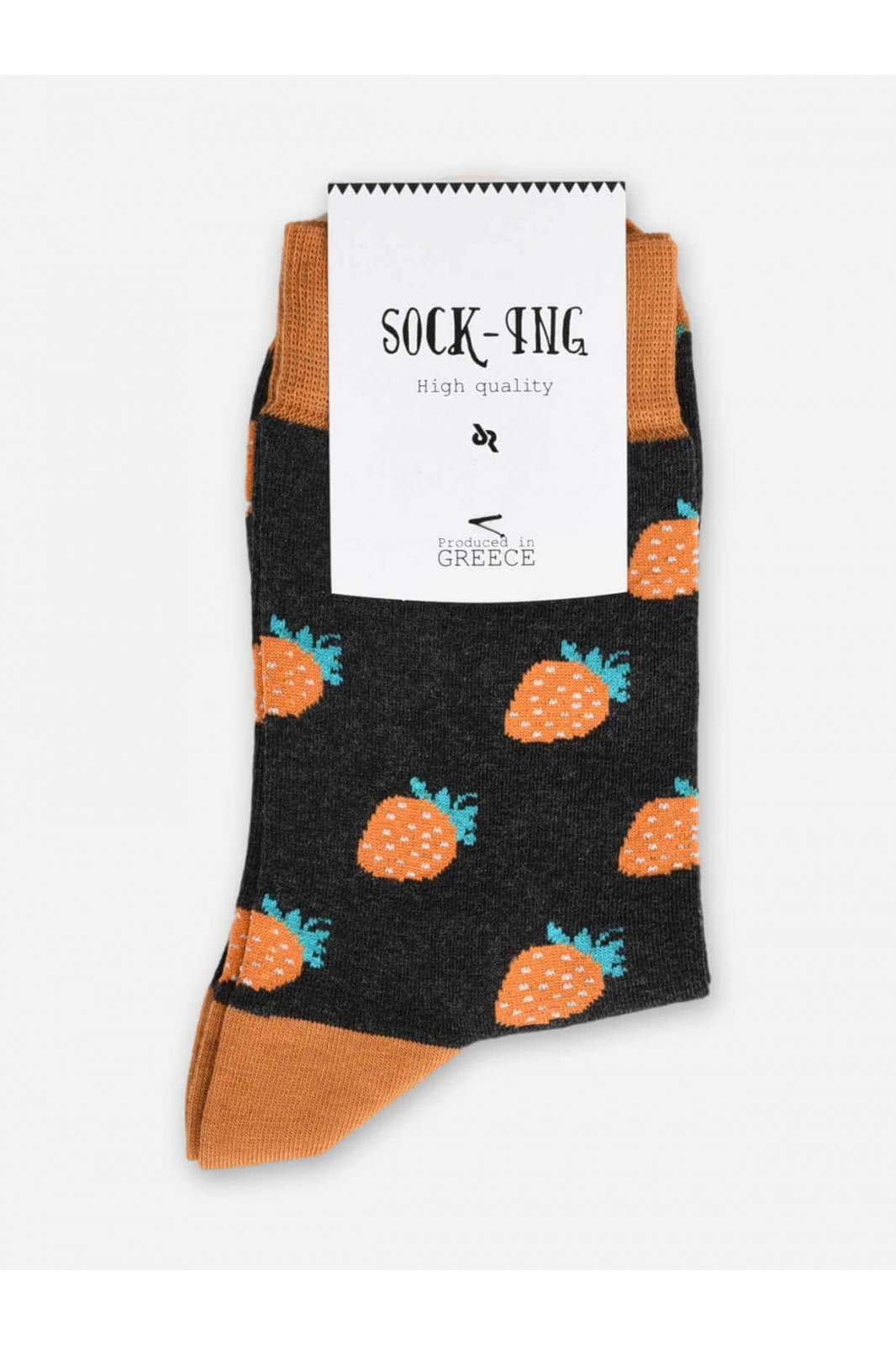 Crew socks Orange Strawberries