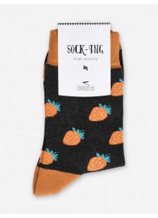 Crew socks Orange Strawberries