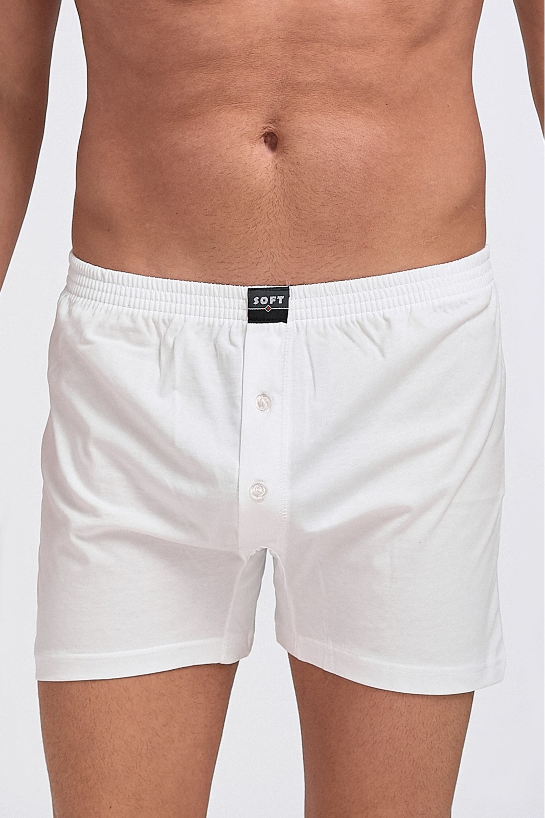 Mens Boxer SOFT - Classic with button