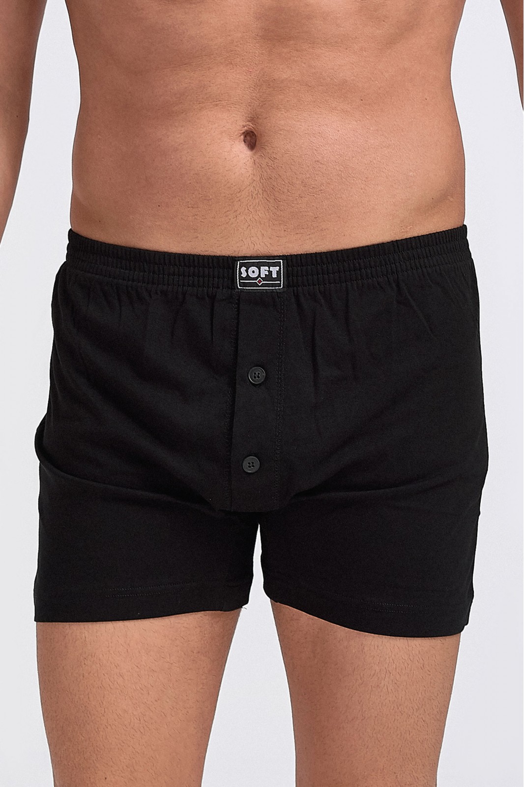 Mens Boxer SOFT - Classic with button