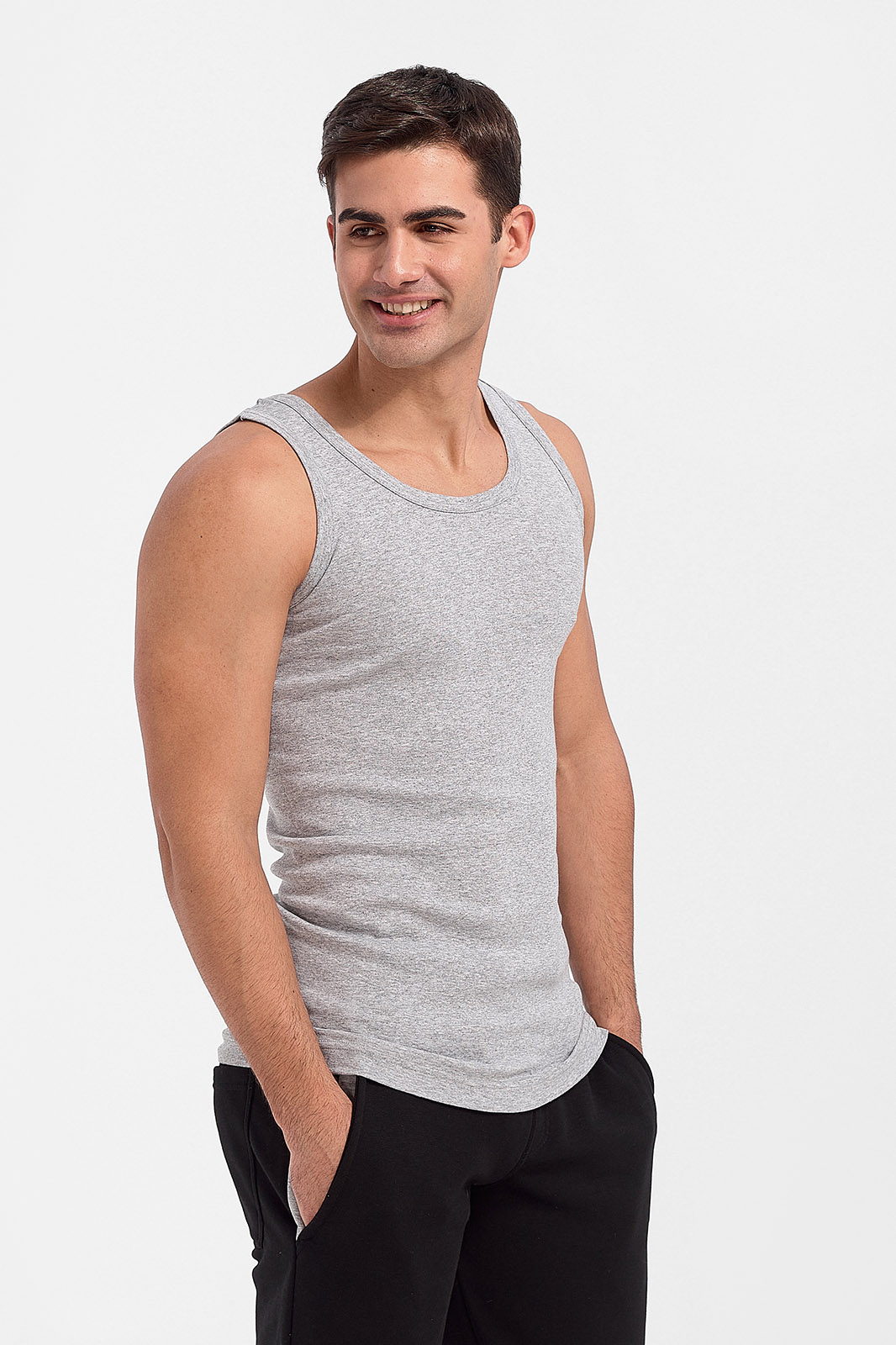 Mens SOFT Undershirt  - Wide Strap