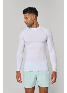 White Kariban PA4017 long-sleeve UV protection rashguard