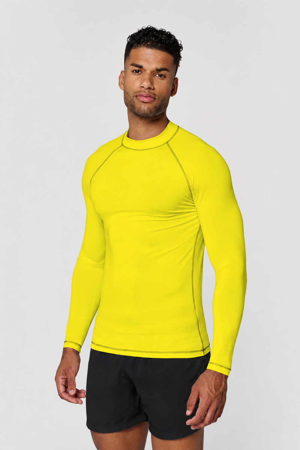 White Kariban PA4017 long-sleeve UV protection rashguard