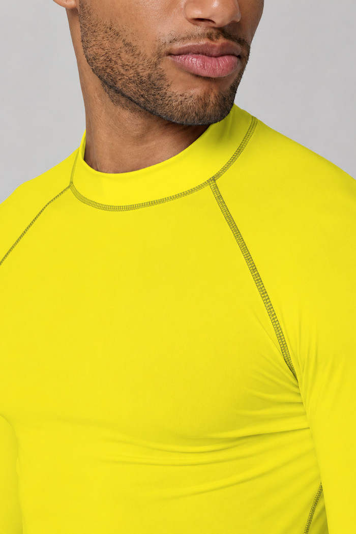 White Kariban PA4017 long-sleeve UV protection rashguard