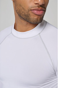 White Kariban PA4017 long-sleeve UV protection rashguard