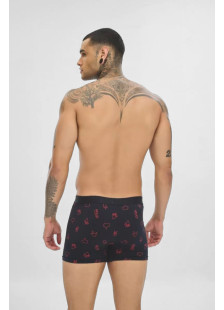 SOMA men's Hello boxer shorts 2-pack with one solid-colour and one printed pair