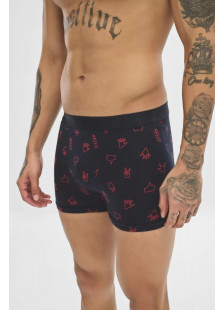 SOMA men's Hello boxer shorts 2-pack with one solid-colour and one printed pair